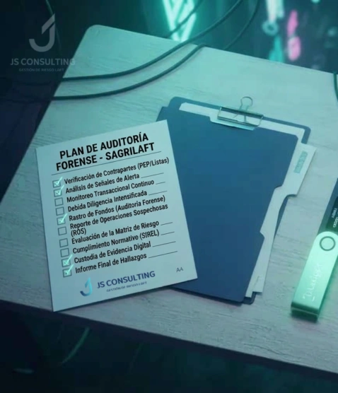 • Verificación de Contrapartes (Debida Diligencia / KYC)<br />• Monitoreo de Transacciones Sospechosas<br />• Análisis de Señales de Alerta<br />• Rastreo de Flujo de Fondos (Auditoría Forense)<br />• Informe de Operaciones Sospechosas (ROS)